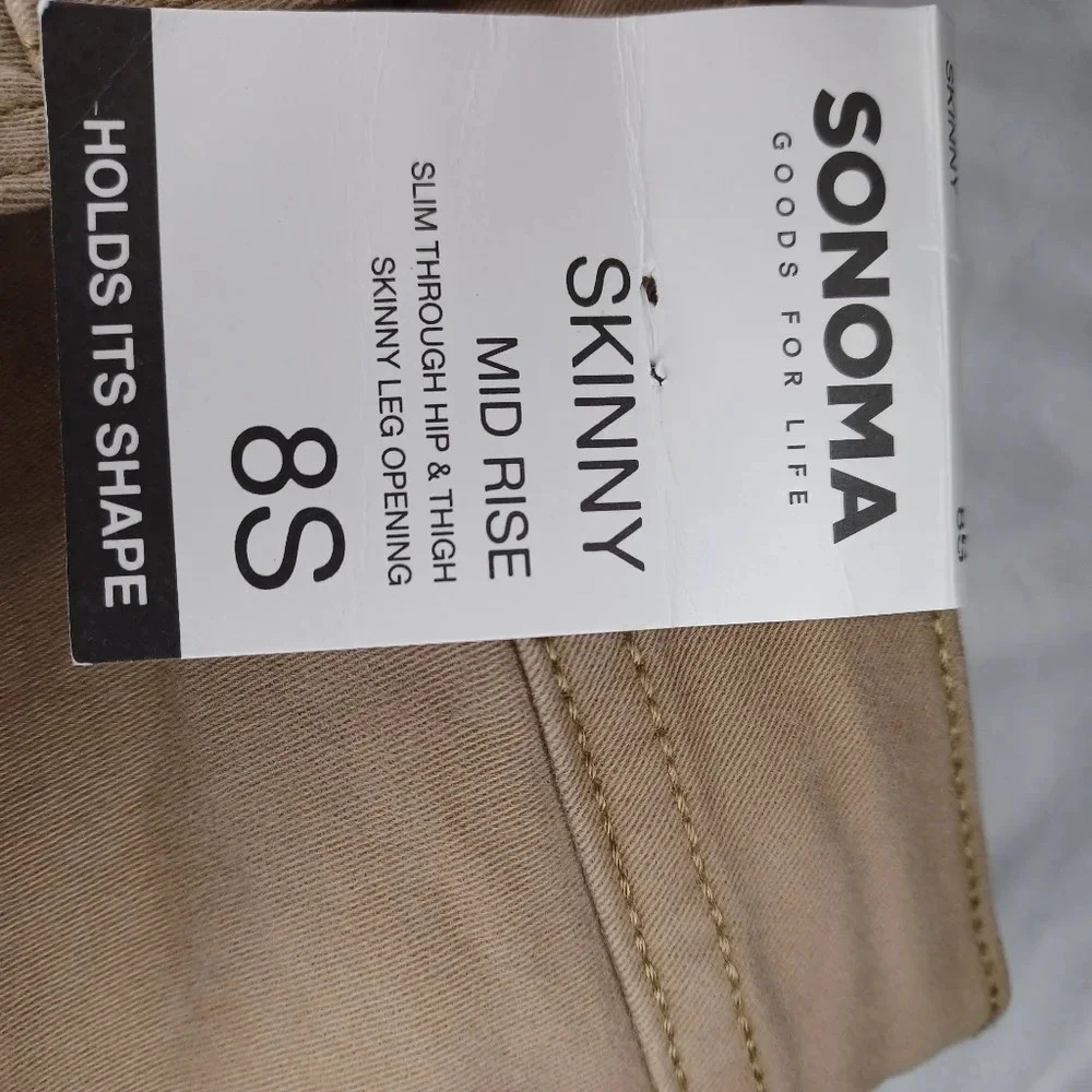Sonoma skinny mid rise minimalist pants NWT - Picture 3 of 14